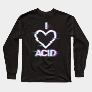 Acid Tshirt Acid Techno Long Sleeve T-Shirt